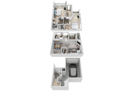 Plan D5 at Harbor Pointe, Dana Point